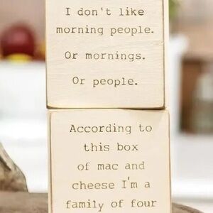 Morning People Block Set